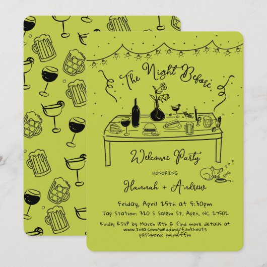 Hannah's Welcome Night voor chihuahua Kaart (Voorkant / Achterkant)