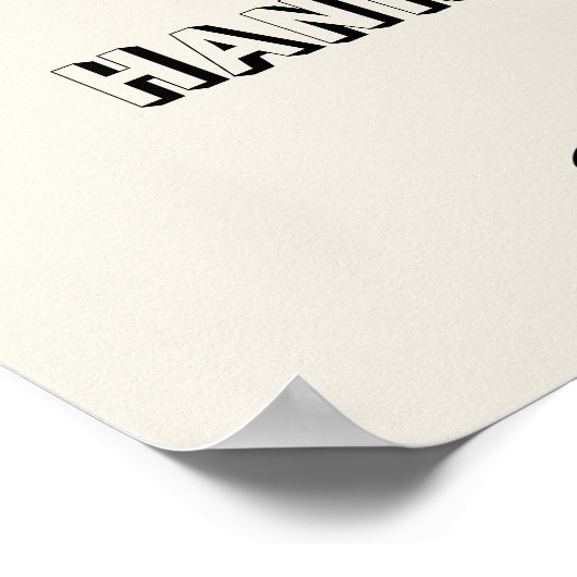 Hannah's Welcome Wedding Champagne toren Poster (Hoek)