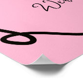 Hannah's Welkom Trouwtafellandschap Poster (Hoek)