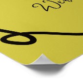 Hannah's Welkom Trouwtafellandschap Poster (Hoek)