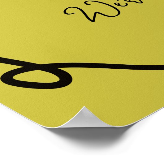 Hannah's Welkom Trouwtafellandschap Poster (Hoek)