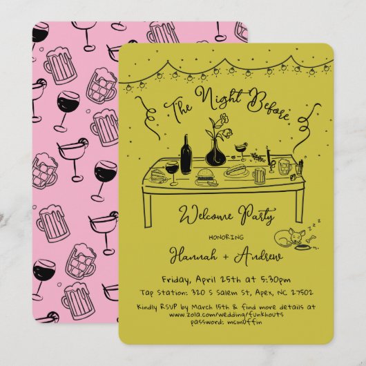 Hannah's Welkomstnacht voor chihuahua Kaart (Voorkant / Achterkant)