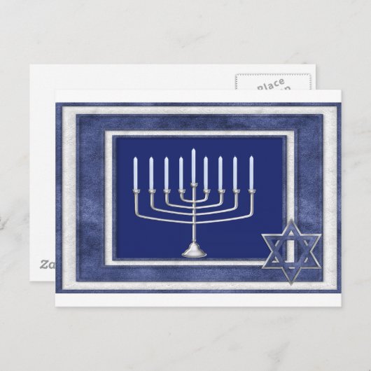 hannakah briefkaart (Voorkant / Achterkant)