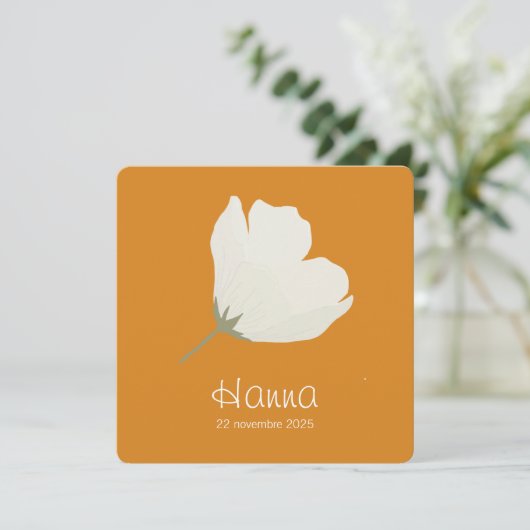 Hanna's geboorteplaats kaart (Staand voorkant)