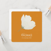 Hanna's geboorteplaats kaart (Voorkant / Achterkant in situ)