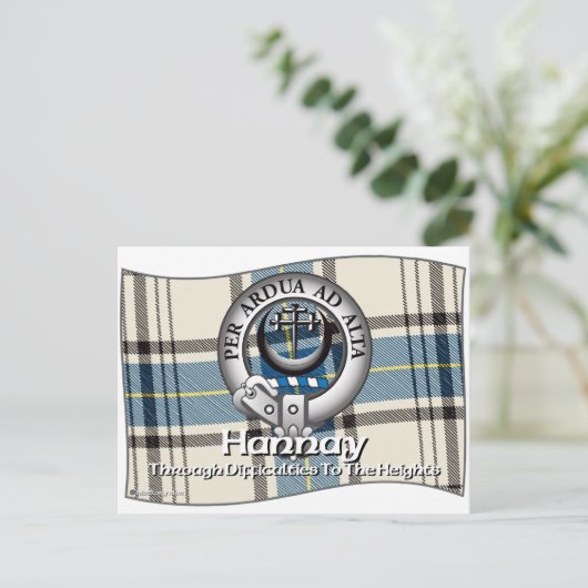 Hannay Clan Briefkaart (Staand voorkant)