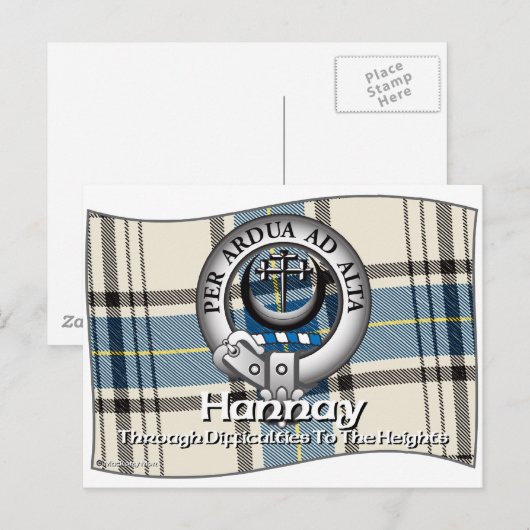 Hannay Clan Briefkaart (Voorkant / Achterkant)