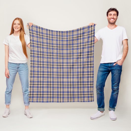Hannay Schotse ruit Fleece Deken (In situ)