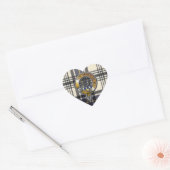 Hannay Tartan & Badge Hart Sticker (Envelop)