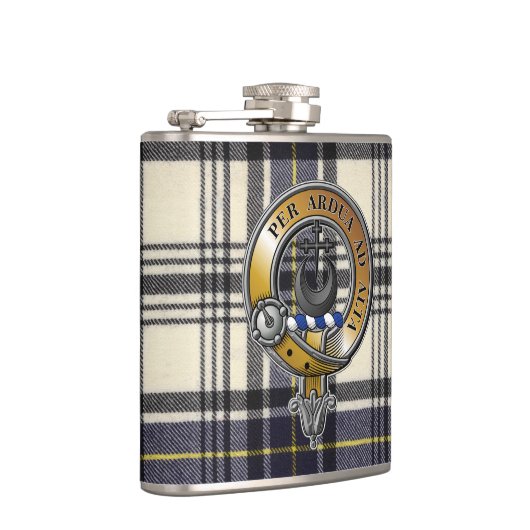 Hannay Tartan & Badge Heupfles (Rechts)