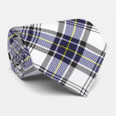 Hannay Tartan Pset Argyle Blue Black Patroon Stropdas (Opgerold)