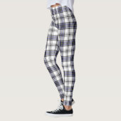 Hannay Tartan Pset Blue Black Pattern Leggings (Links)