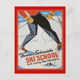 Hannes Schneider Ski School Briefkaart