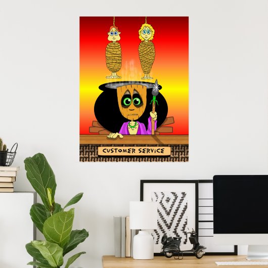 Hanni Ba Loo Customer Service Poster (Thuiskantoor)