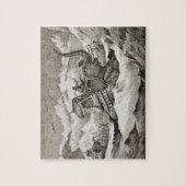 Hannibal (247-c.183 BC) en zijn oorlogsolifanten k Legpuzzel (Verticaal)