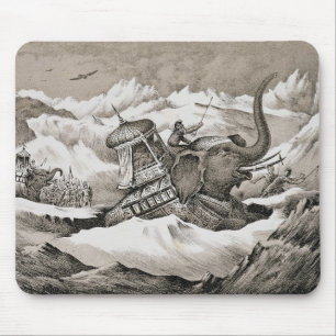 Hannibal (247-c.183 BC) en zijn oorlogsolifanten k Muismat