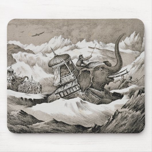 Hannibal (247-c.183 BC) en zijn oorlogsolifanten k Muismat (Voorkant)