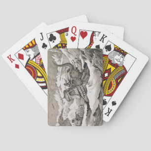 Hannibal (247-c.183 BC) en zijn oorlogsolifanten k Pokerkaarten