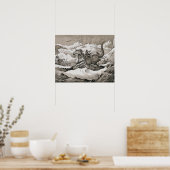 Hannibal (247-c.183 BC) en zijn oorlogsolifanten k Poster (Keuken)