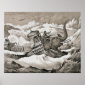 Hannibal (247-c.183 BC) en zijn oorlogsolifanten k Poster (Voorkant)