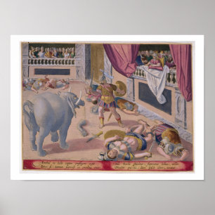 Hannibal (247-c.183 voor Christus) maakt de verzwa Poster