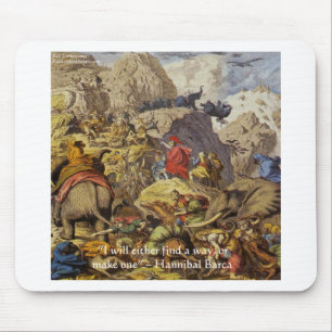 Hannibal Barca & Army & Citaten en Kaarten Muismat