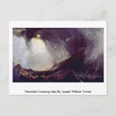 Hannibal Crossing Alpen van Joseph William Turner Briefkaart (Voorkant)