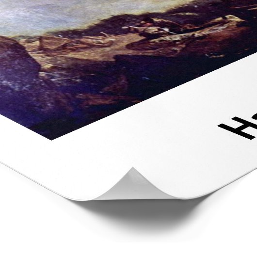 Hannibal Crossing Alpen van Joseph William Turner Poster (Hoek)