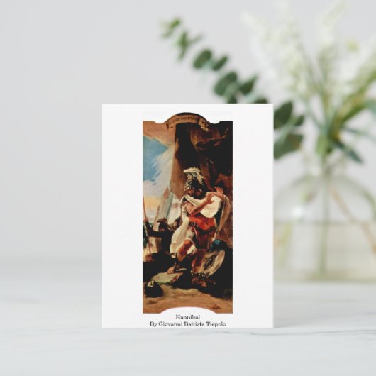 Hannibal door Giovanni Battista Tiepolo Briefkaart (Staand voorkant)