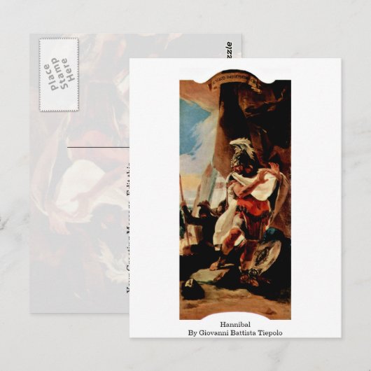 Hannibal door Giovanni Battista Tiepolo Briefkaart (Voorkant / Achterkant)
