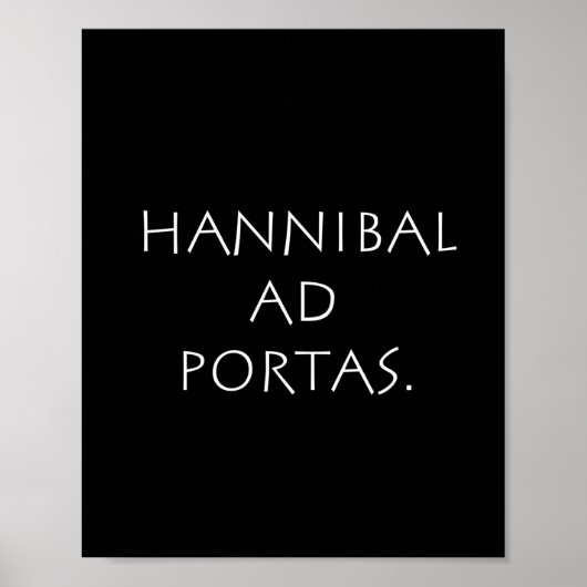 Hannibal en portas poster (Voorkant)