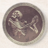 Hannibal Full Ringed Dancing Skull Zandsteen Onderzetter (Voorkant)