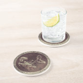 Hannibal Full Ringed Dancing Skull Zandsteen Onderzetter (Zijkant)