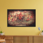 Hannibal kruising van de Alpen Canvas Afdruk (Insitu (Woonkamer))