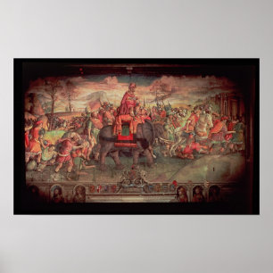 Hannibal kruising van de Alpen Poster