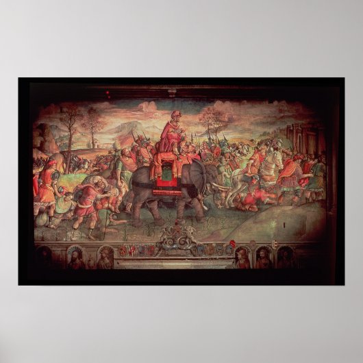 Hannibal kruising van de Alpen Poster (Voorkant)