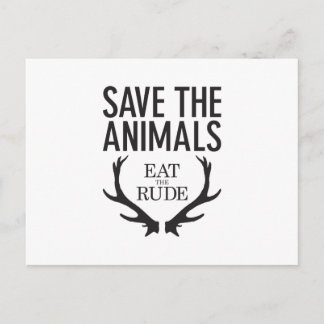 Hannibal Lecter - Eat the Rude (Save the Animals) Briefkaart