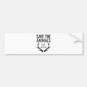 Hannibal Lecter - Eat the Rude (Save the Animals) Bumpersticker (Voorkant)