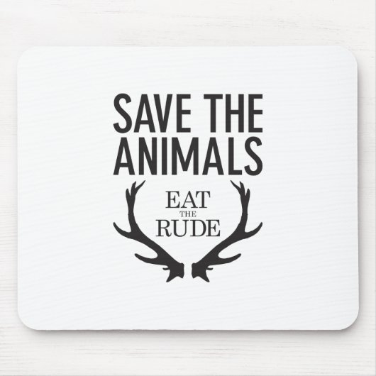 Hannibal Lecter - Eat the Rude (Save the Animals) Muismat (Voorkant)