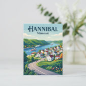 Hannibal (Missouri) Briefkaart (Staand voorkant)