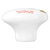 Hannibal the Cannonball Keramische Knop (Zijkant)