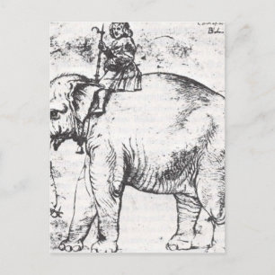Hanno, de popules Leo X Elephant van Raphael Briefkaart