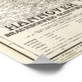 Hannover, Braunschweig, Oldenburg Poster (Hoek)