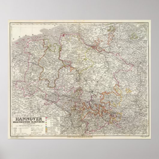 Hannover, Braunschweig, Oldenburg Poster (Voorkant)