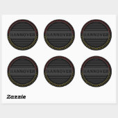 Hannover City Pride Embleem – Duitse identiteit Ronde Sticker (Vel)