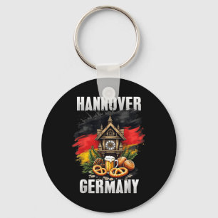 Hannover Duitsland Souvenir Duitse vlag reizen Sleutelhanger