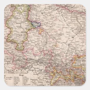 Hannover, Duitsland Vierkante Sticker