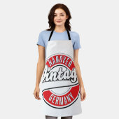 Hannover Duitsland vintage stijl logo. Schort (Gedragen)
