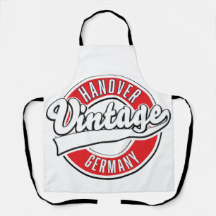 Hannover Duitsland vintage stijl logo. Schort
