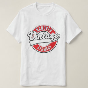 Hannover Duitsland vintage stijl logo. T-shirt